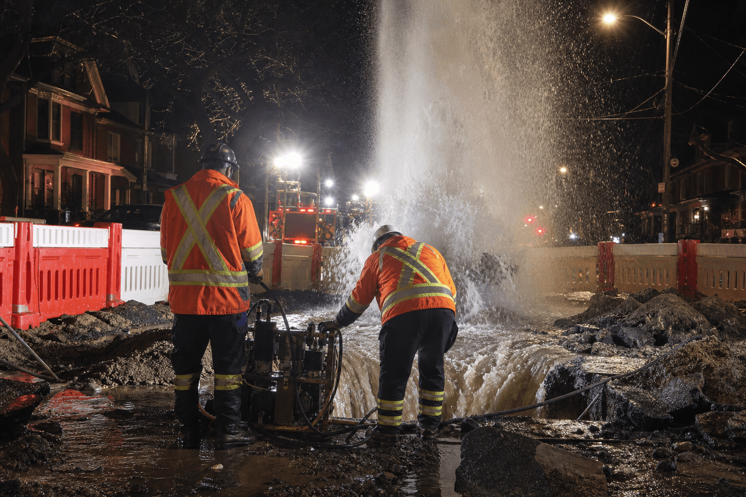Water Main Break Repair in Toronto