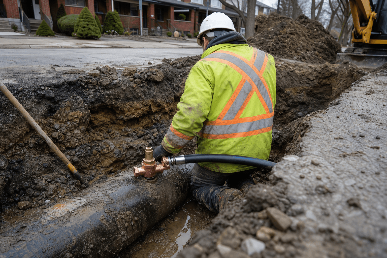 Water Service Line Installation in Toronto