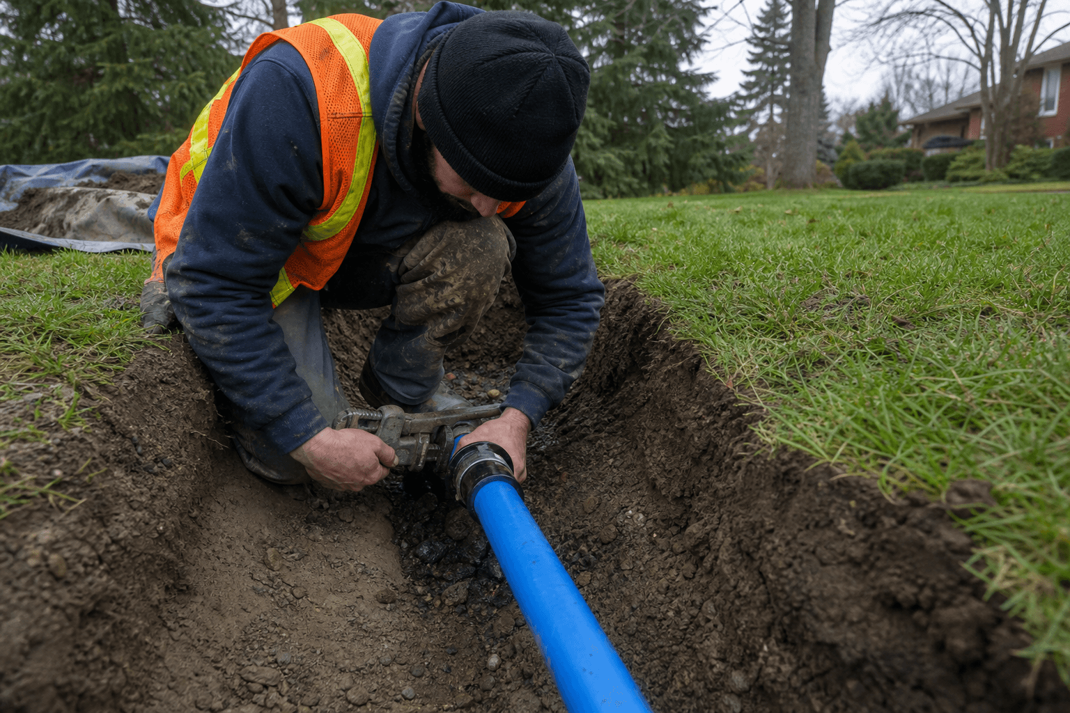 Underground Water Line Repair in Toronto